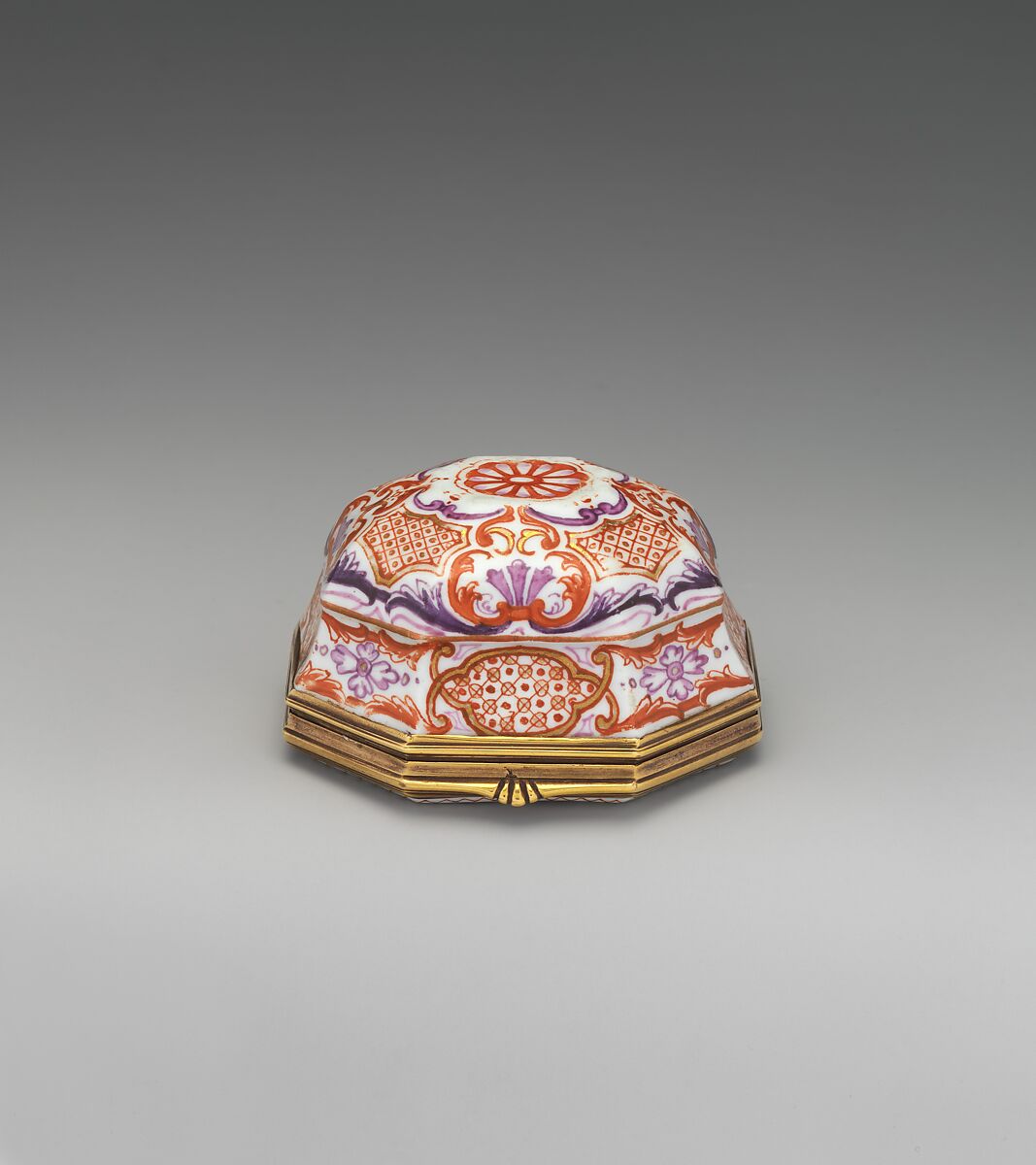 Snuffbox, Vienna, Hard-paste porcelain, gold, Austrian, Vienna