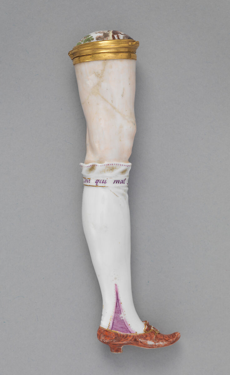 Étui, Imperial Porcelain Manufactory  (Vienna, 1744–1864), Hard-paste porcelain, gold, Austrian, Vienna