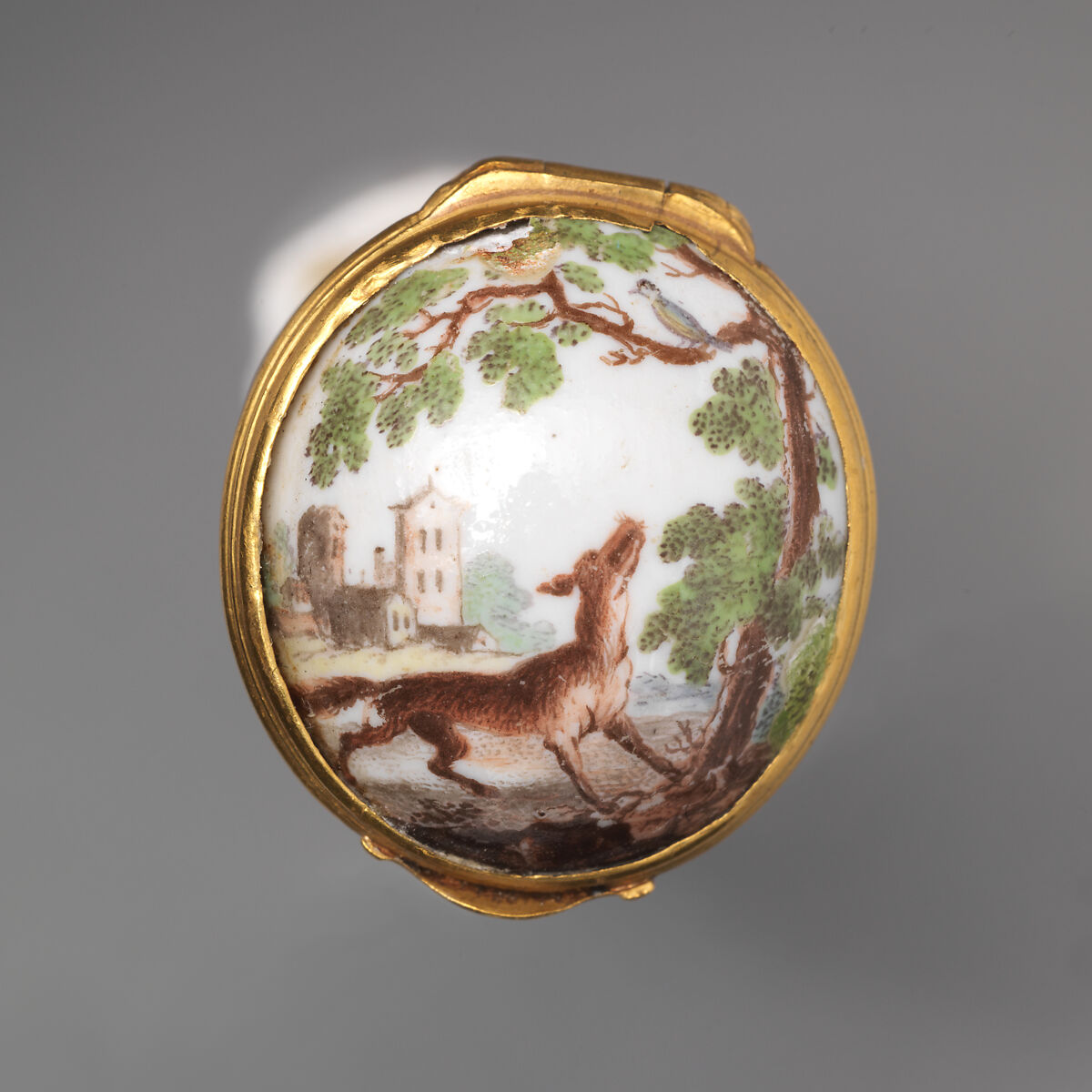 Étui, Imperial Porcelain Manufactory  (Vienna, 1744–1864), Hard-paste porcelain, gold, Austrian, Vienna
