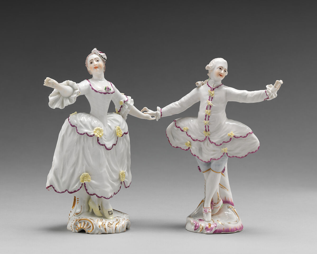 Dancer (one of a pair), Höchst Manufactory (German, 1746–1796), Hard-paste porcelain, German, Höchst
