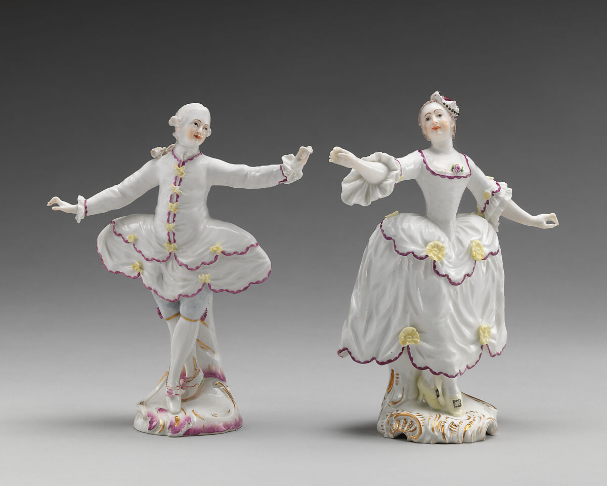 Dancer (one of a pair), Höchst Manufactory (German, 1746–1796), Hard-paste porcelain, German, Höchst