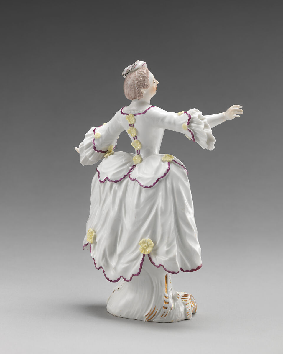 Dancer (one of a pair), Höchst Manufactory (German, 1746–1796), Hard-paste porcelain, German, Höchst