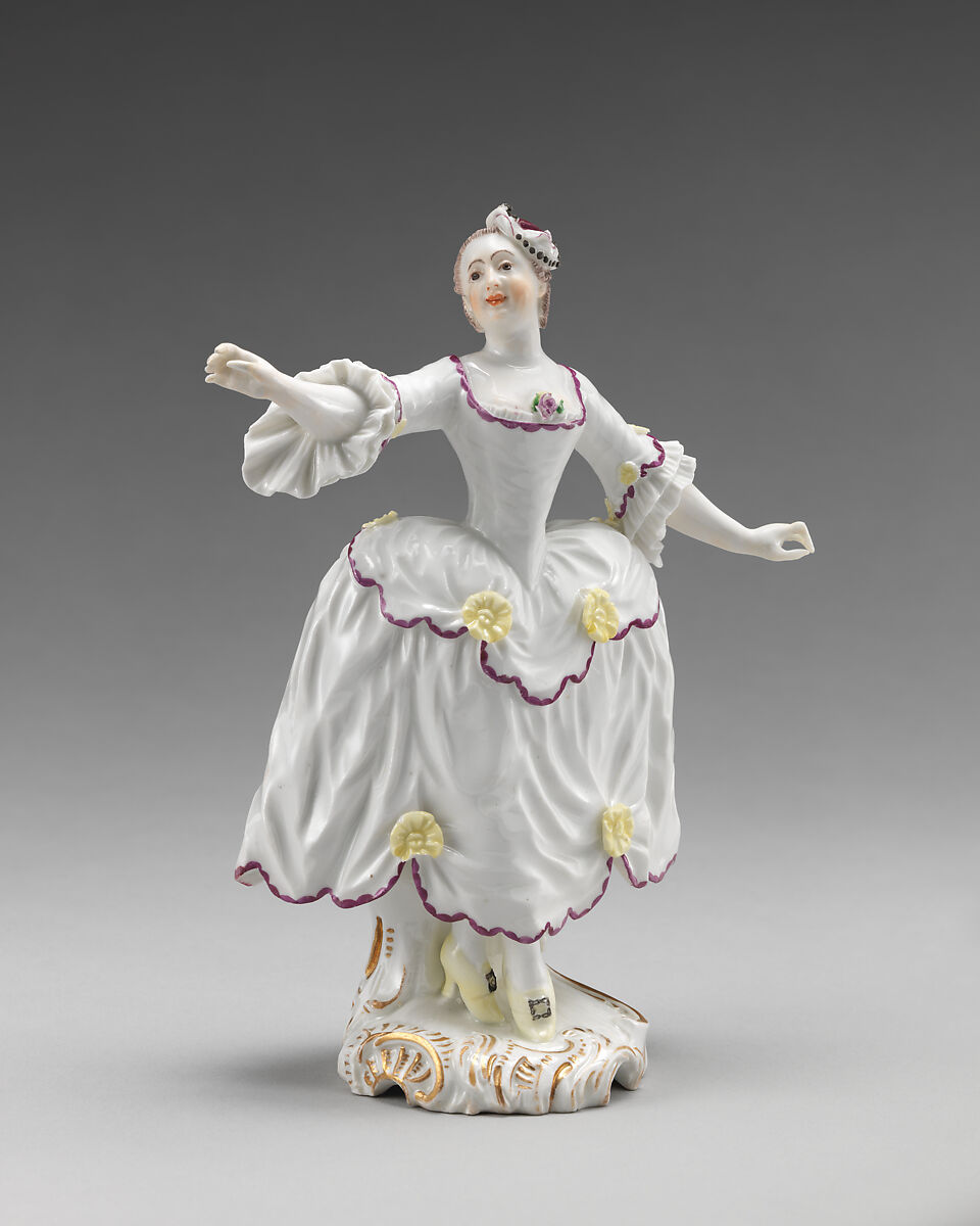 Dancer (one of a pair), Höchst Manufactory (German, 1746–1796), Hard-paste porcelain, German, Höchst 