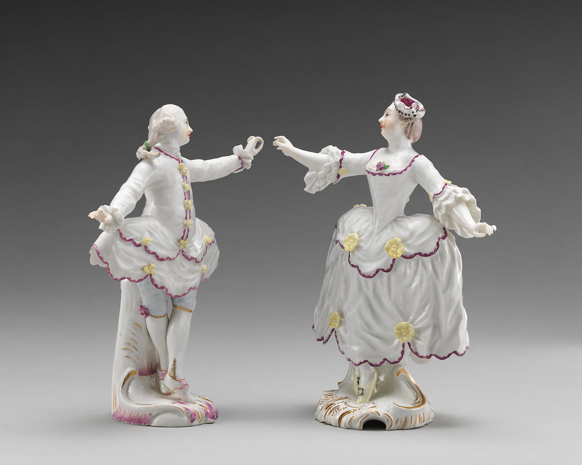 Dancer (one of a pair), Höchst Manufactory (German, 1746–1796), Hard-paste porcelain, German, Höchst