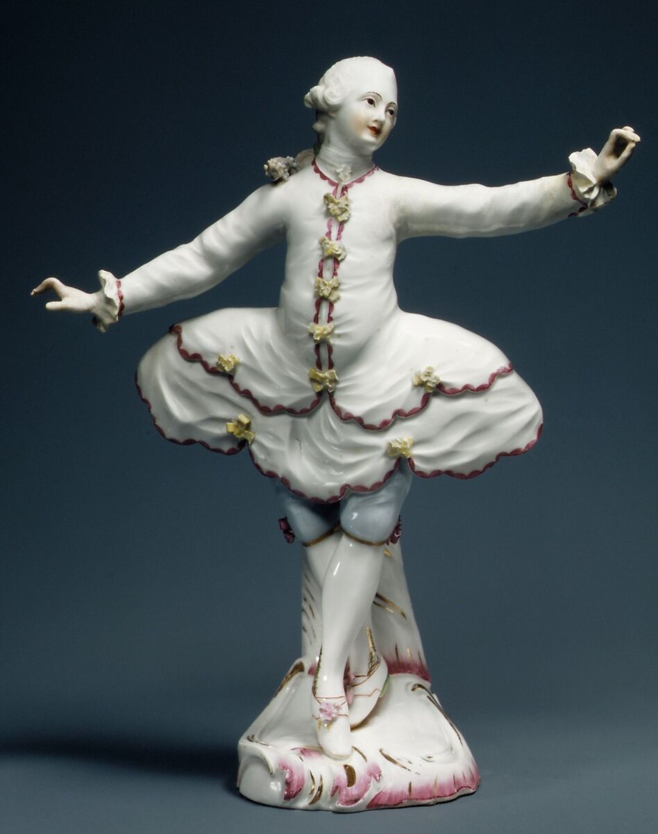 Dancer (one of a pair), Höchst Manufactory (German, 1746–1796), Hard-paste porcelain, German, Höchst