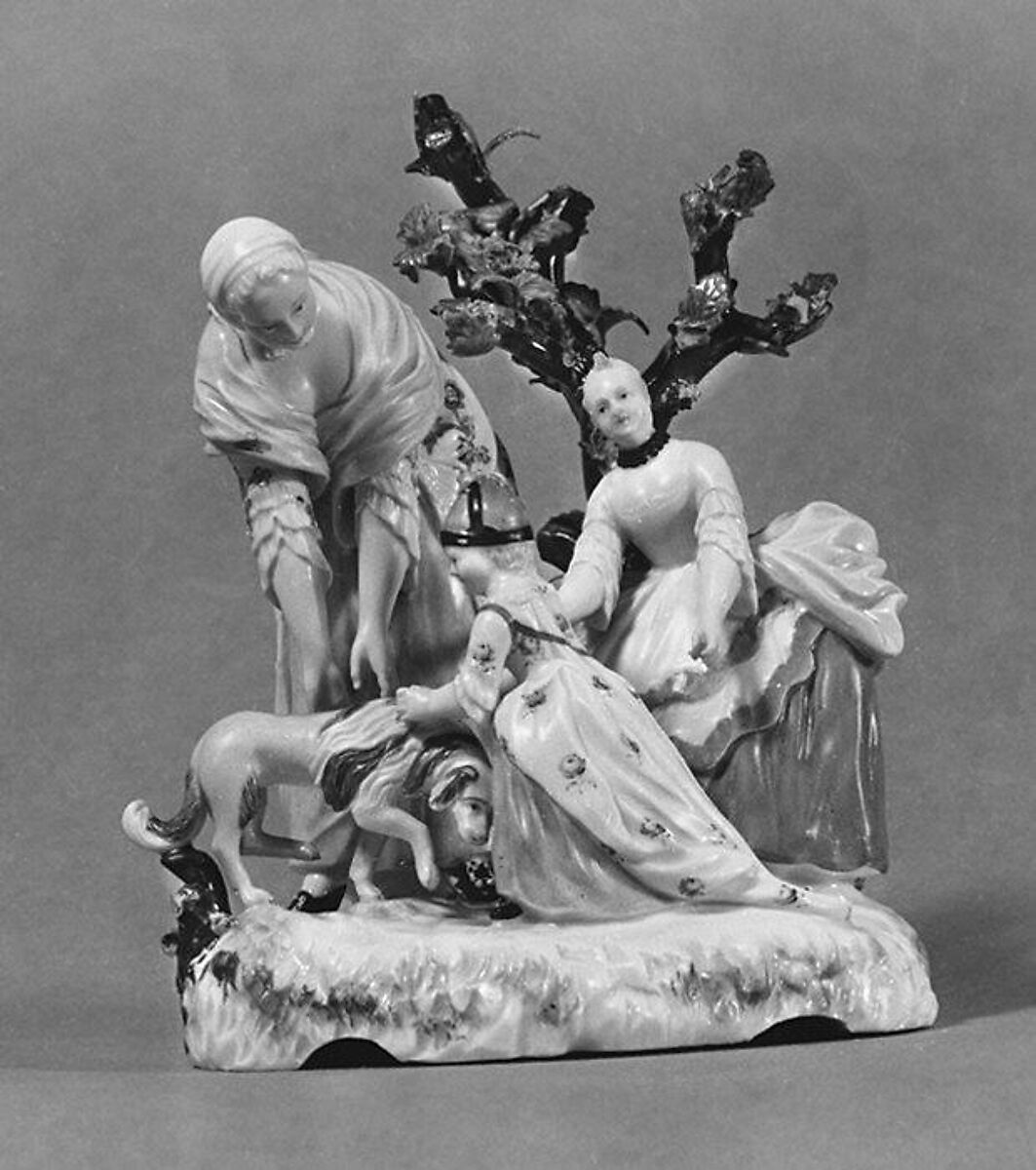 Education of a Princess, Höchst Manufactory (German, 1746–1796), Hard-paste porcelain, German, Höchst 