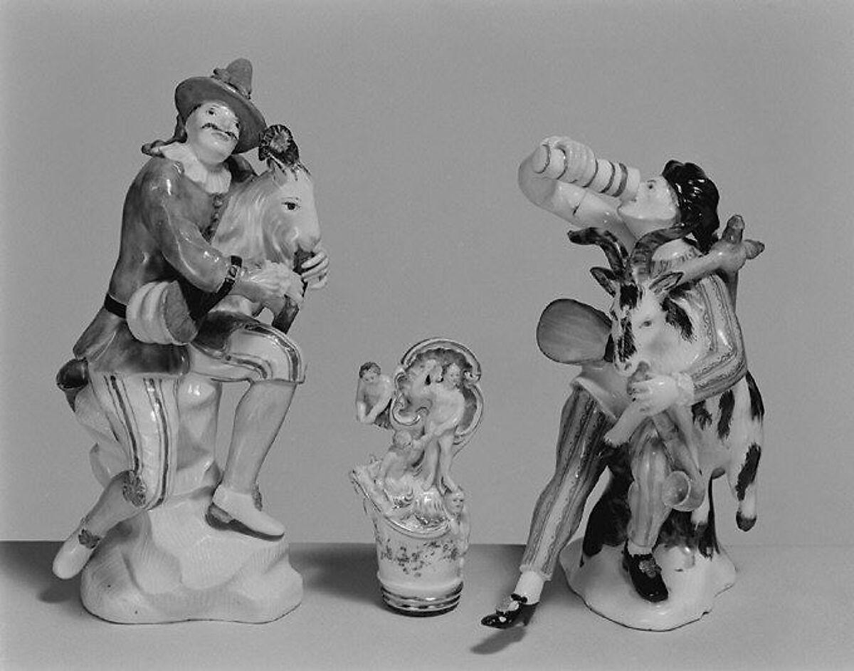 Musician with goat, Höchst Manufactory (German, 1746–1796), Hard-paste porcelain, German, Höchst 