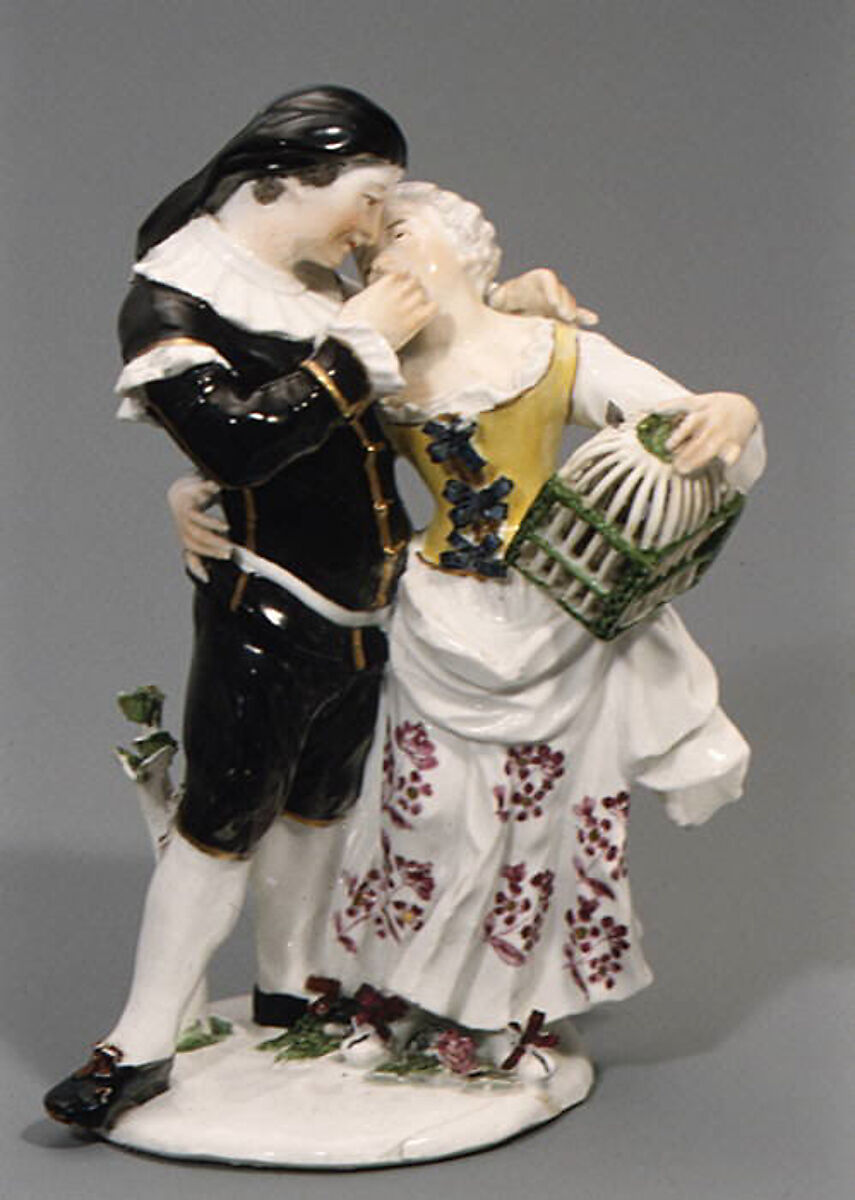 Scaramouche and Columbine, Royal Porcelain Manufactory, Berlin (German, founded 1763), Hard-paste porcelain, German, Berlin 