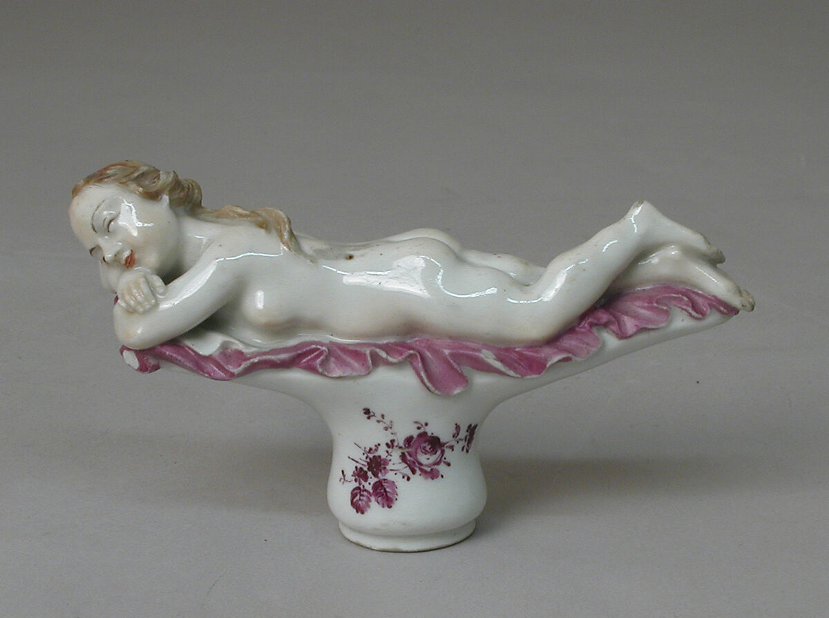 Cane handle, Ansbach Pottery and Porcelain Manufactory (German, 1758–1860), Hard-paste porcelain, German, Ansbach 