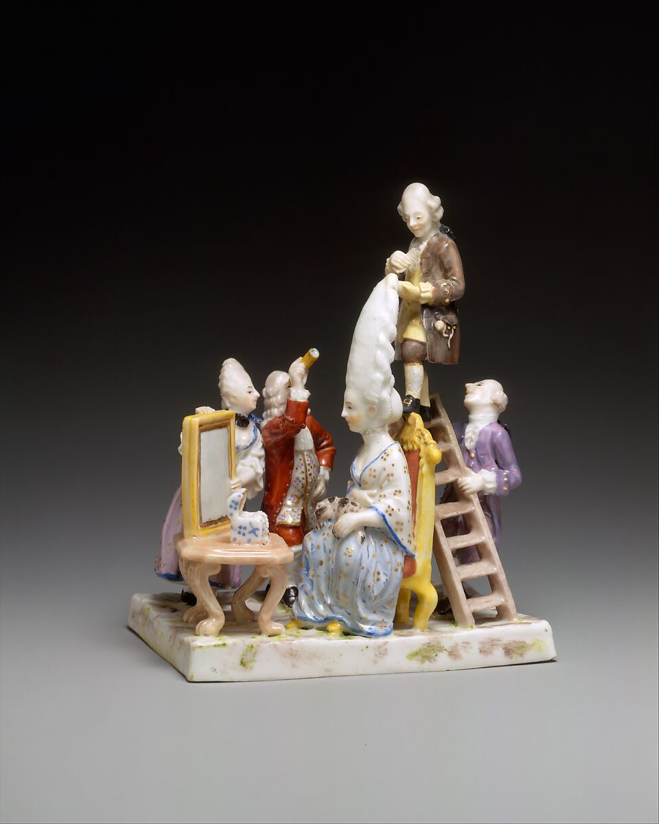 The Coiffure, Ludwigsburg Porcelain Manufactory (German, 1758–1824), Hard-paste porcelain, German, Ludwigsburg 