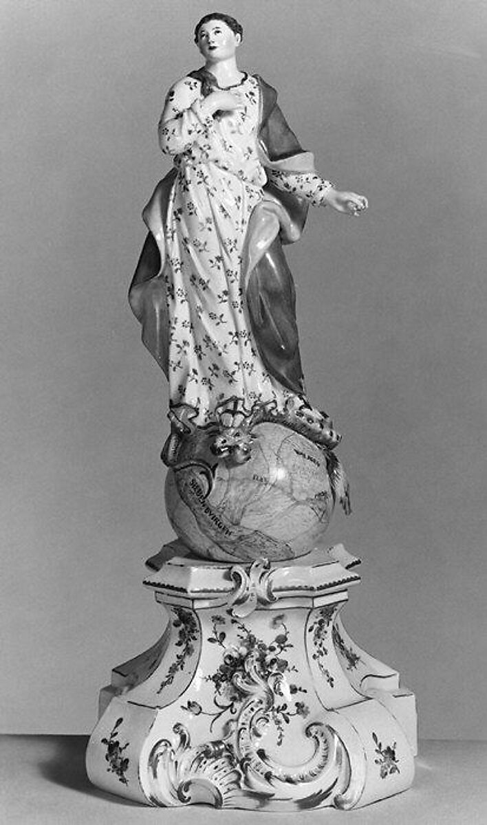 Maria Immaculata, Fulda Pottery and Porcelain Manufactory (German, 1764–1789), Hard-paste porcelain, German, Fulda 