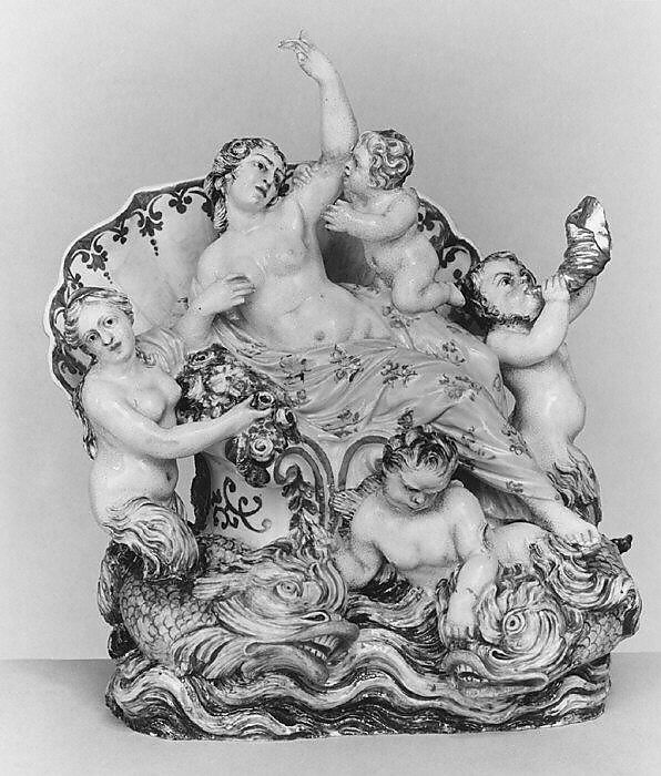 Venus Rising From the Sea, Doccia Porcelain Manufactory (Italian, 1737–1896), Hard-paste porcelain, Italian, Florence 