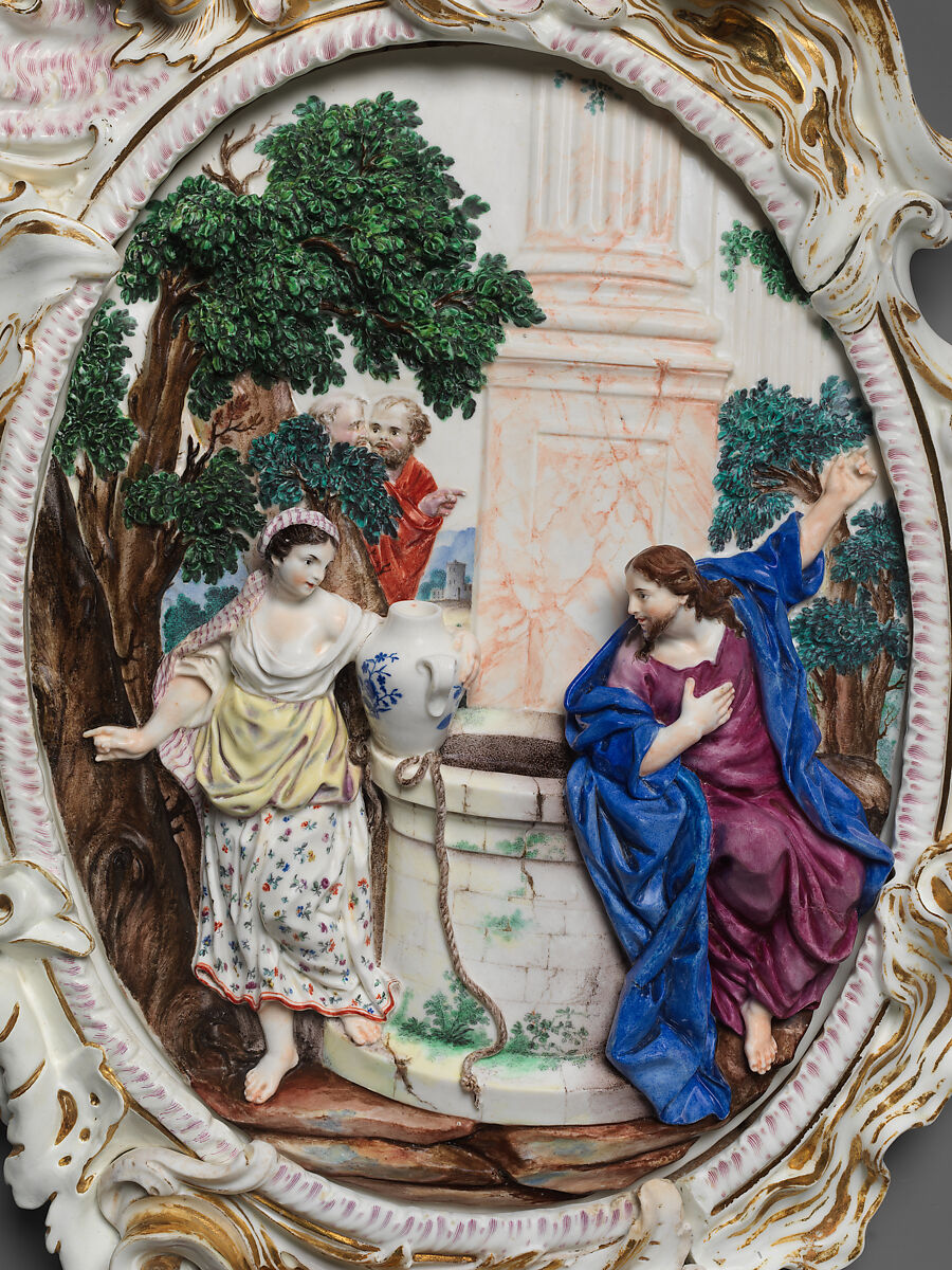 Bénetier, Real Fabrica de Buen Retiro (Spanish), Soft-paste porcelain, Spanish, Madrid (Buen Retiro)