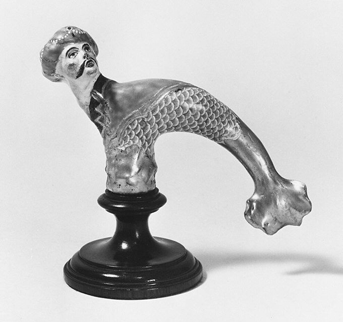 Cane handle, Kloster-Veilsdorf Porcelain Manufactory (German, 1760–present), Hard-paste porcelain, German, Thuringia, Kloster-Veilsdorf 