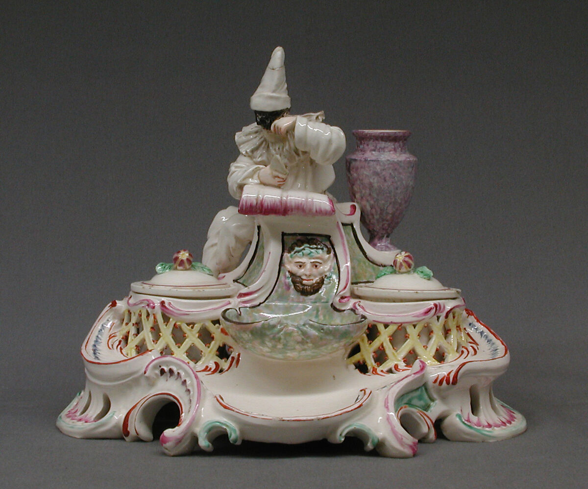 Inkstand, Royal Porcelain Manufactory, Naples (Italian, 1759–1819), Soft-paste porcelain, Italian, Naples 