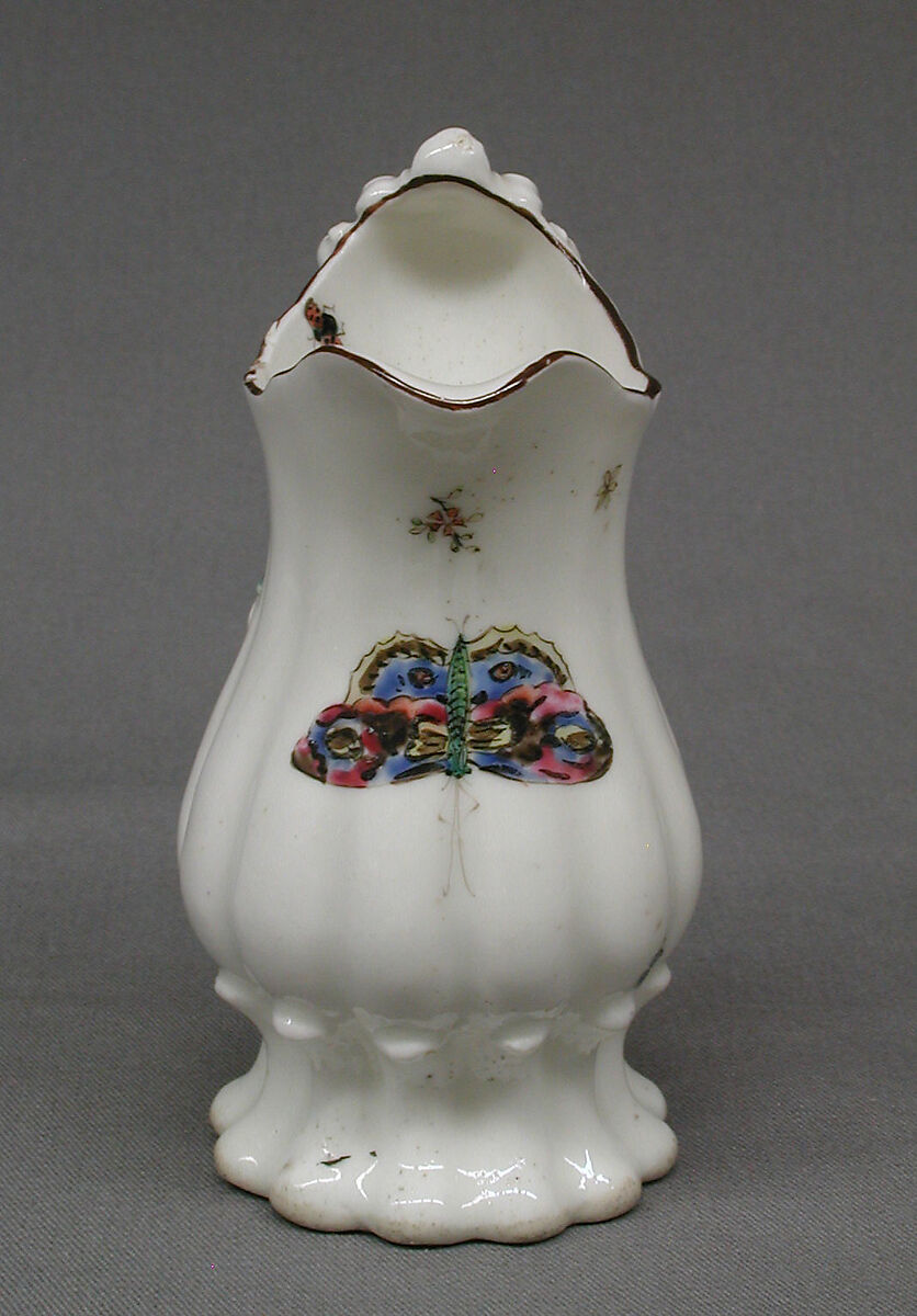 Cream jug, Chelsea Porcelain Manufactory (British, 1744–1784), Soft-paste porcelain, British, Chelsea