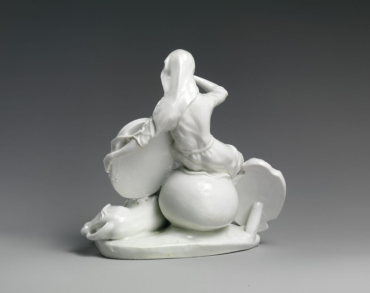 Mourning Britannia, Saint James's Factory (British, ca. 1748/49–1760), Soft-paste porcelain, British, Chelsea