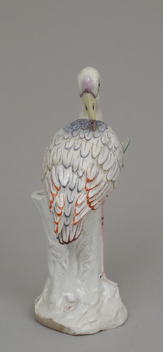Crane, Chelsea Porcelain Manufactory (British, 1744–1784), Soft-paste porcelain, British, Chelsea