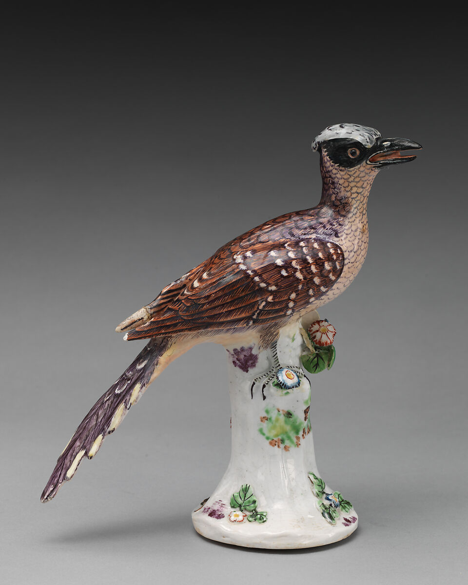 Pair of cuckoos, Chelsea Porcelain Manufactory (British, 1744–1784), Soft-paste porcelain, British, Chelsea