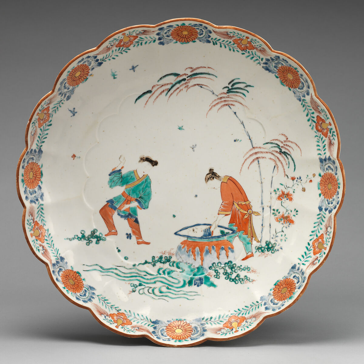 Plate, Chelsea Porcelain Manufactory (British, 1745–1784, Red Anchor Period, ca. 1753–58), Soft-paste porcelain, British, Chelsea 