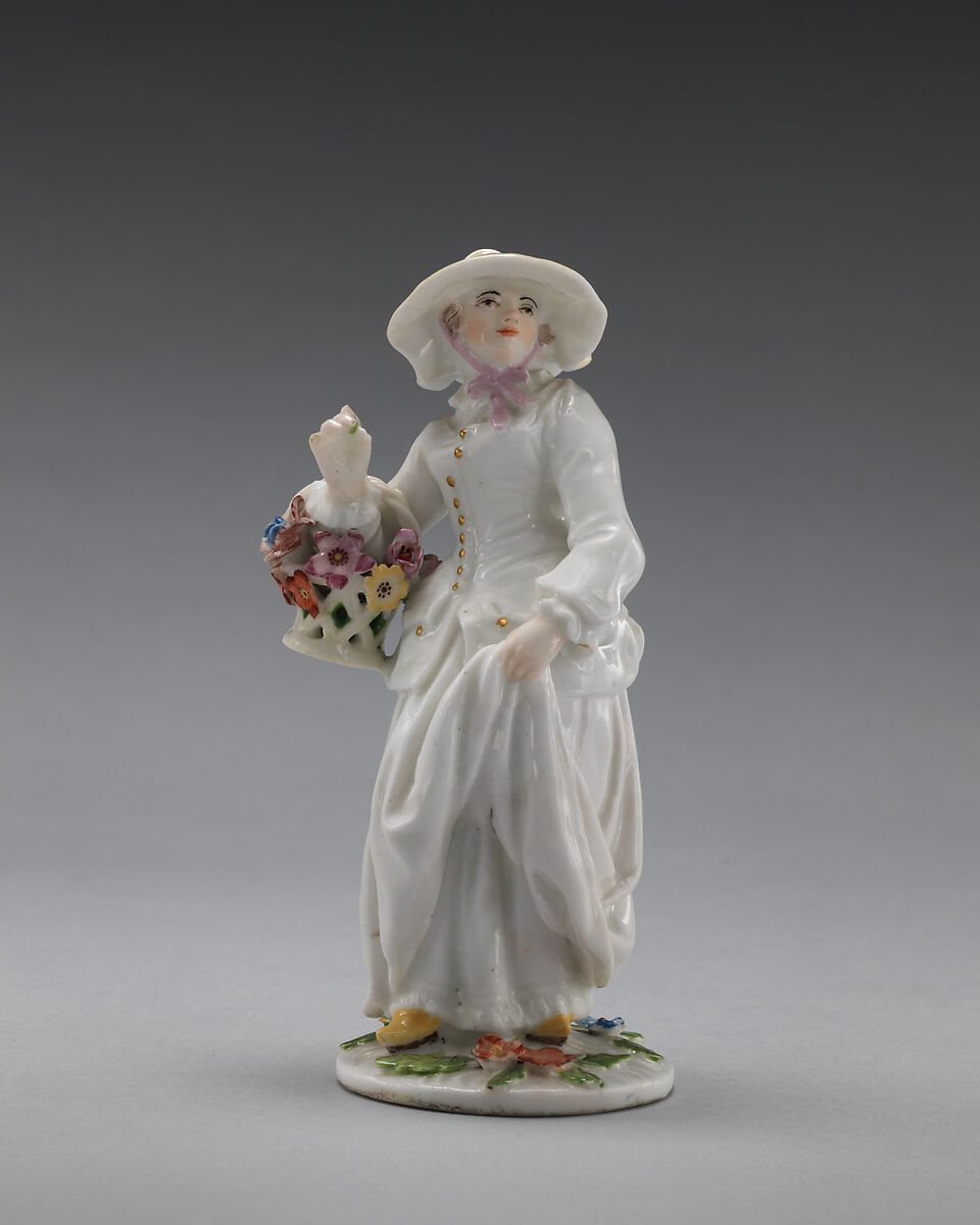 Four Seasons (Spring), Chelsea Porcelain Manufactory (British, 1745–1784, Red Anchor Period, ca. 1753–58), Soft-paste porcelain, British, Chelsea 
