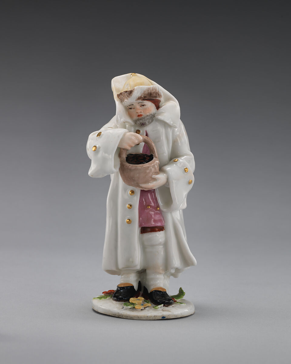 Four Seasons (Winter), Chelsea Porcelain Manufactory (British, 1745–1784, Red Anchor Period, ca. 1753–58), Soft-paste porcelain, British, Chelsea 