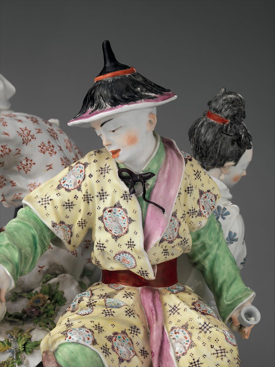 Chinese musicians, Chelsea Porcelain Manufactory (British, 1745–1784, Red Anchor Period, ca. 1753–58), Soft-paste porcelain, British, Chelsea