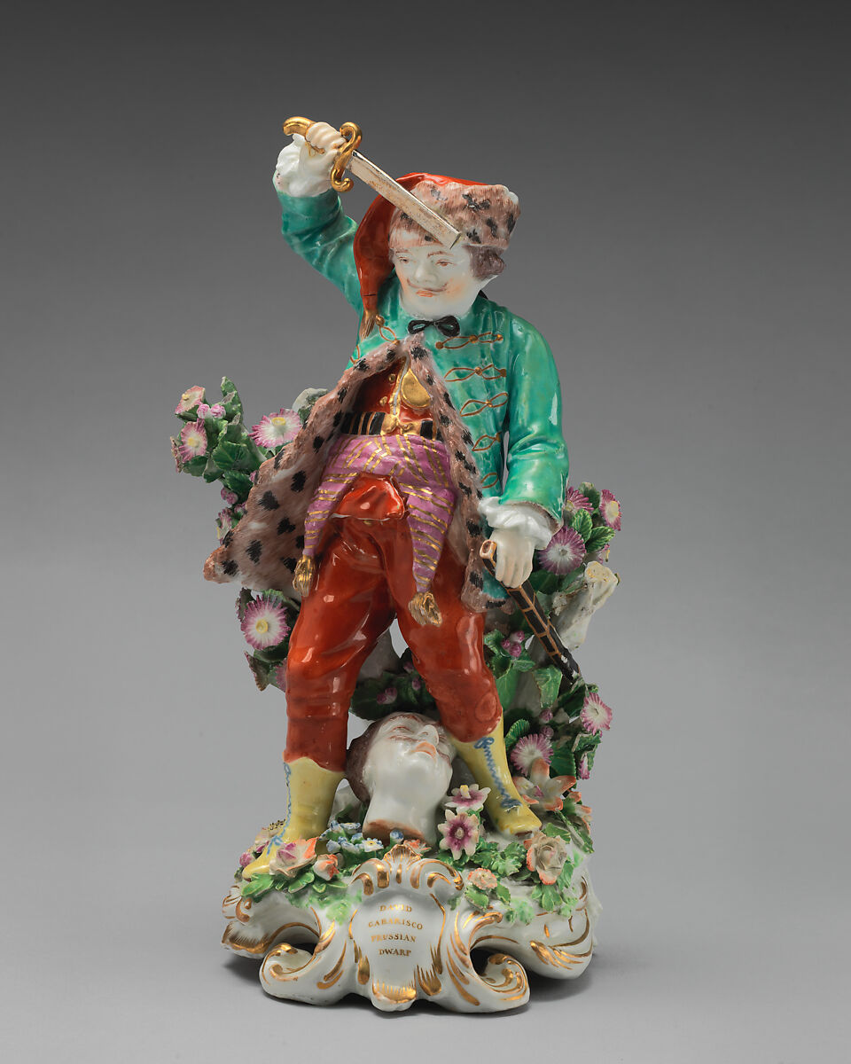 David Gabarisco, a Prussian dwarf, Chelsea Porcelain Manufactory (British, 1745–1784, Red Anchor Period, ca. 1753–58), Soft-paste porcelain, British, Chelsea 