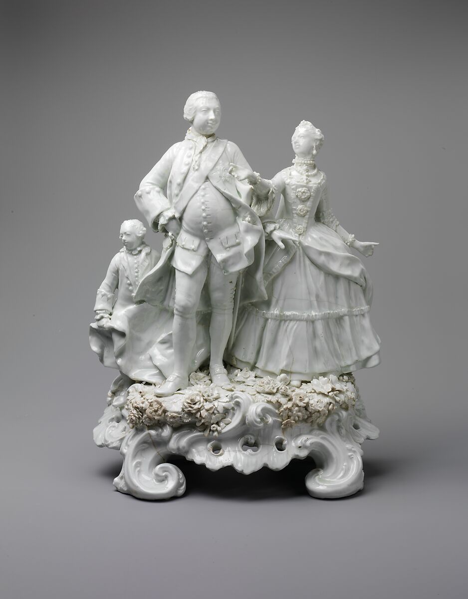 The Royal Family, Chelsea Porcelain Manufactory (British, 1744–1784), Soft-paste porcelain, British, Chelsea 