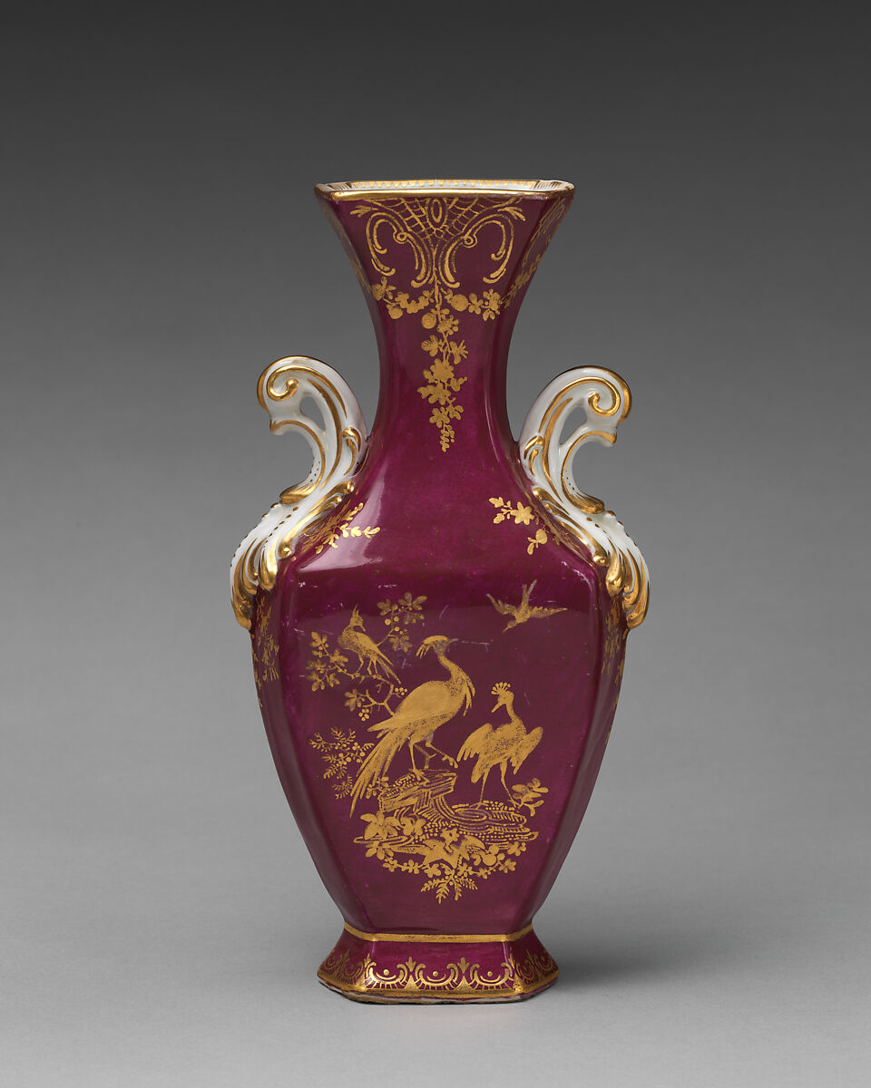Vase (one of a pair), Chelsea Porcelain Manufactory (British, 1744–1784), Soft-paste porcelain, British, Chelsea