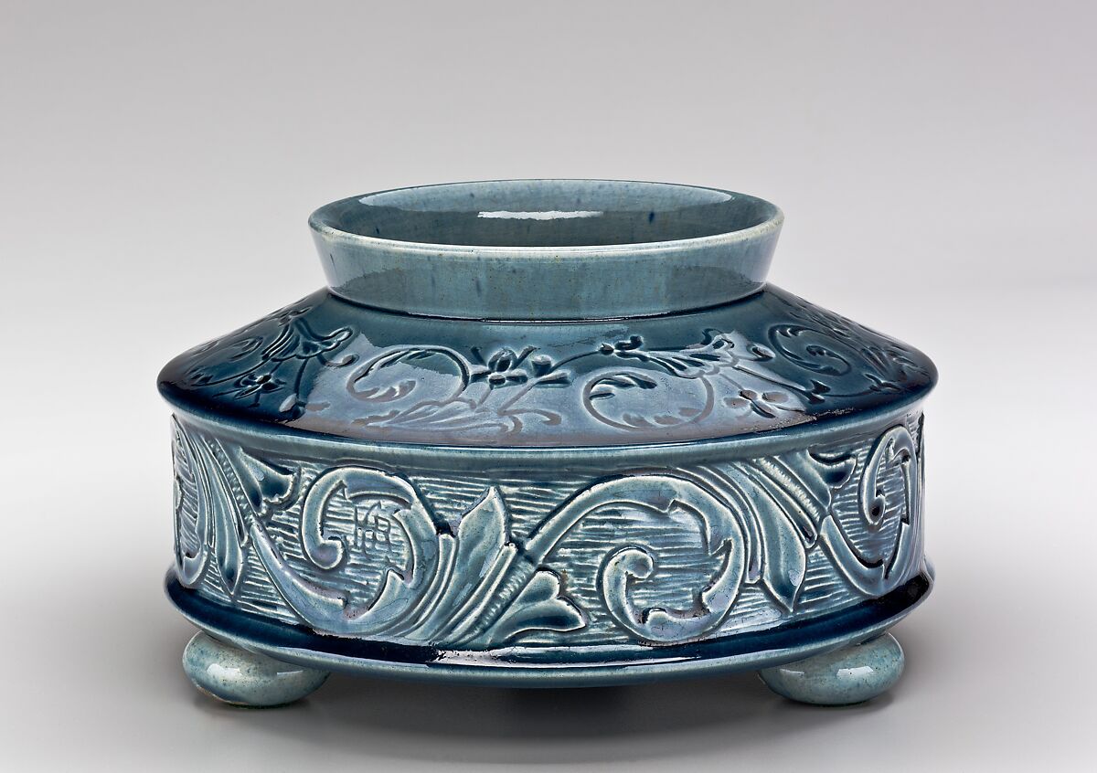 Bowl, Chelsea Keramic Art Works (1872–1889), Earthenware, American 