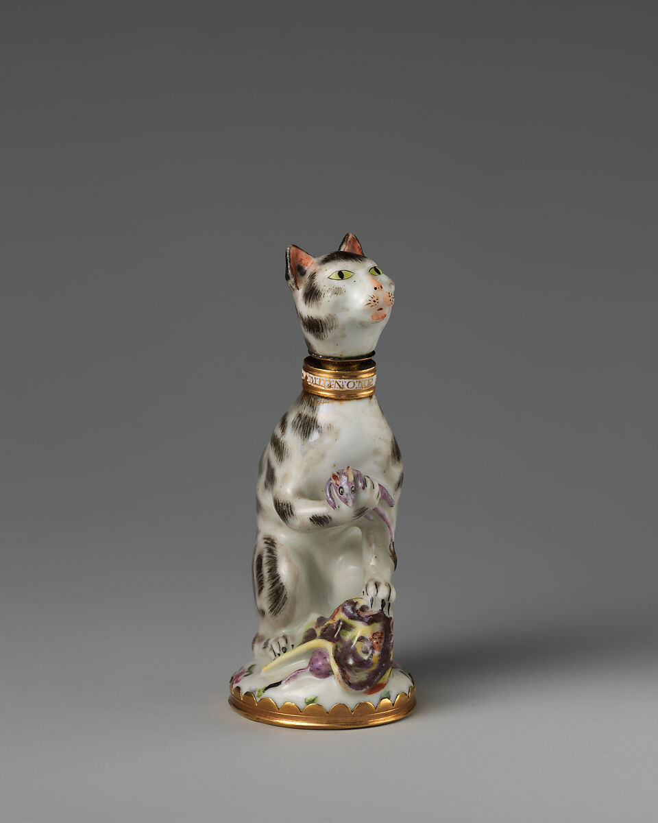 Cat, Saint James's Factory (British, ca. 1748/49–1760), Soft-paste porcelain, British, London