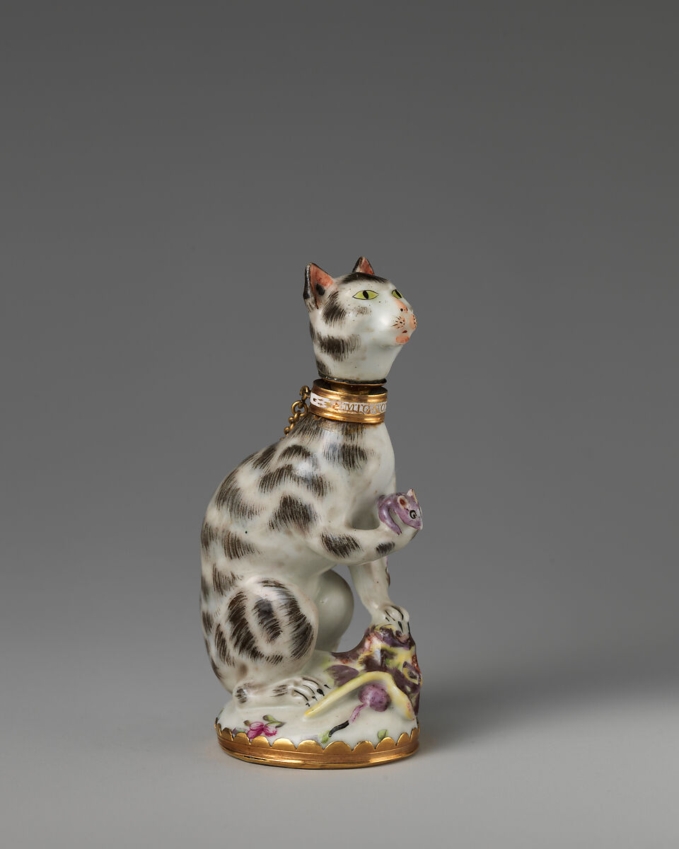 Cat, Saint James's Factory (British, ca. 1748/49–1760), Soft-paste porcelain, British, London
