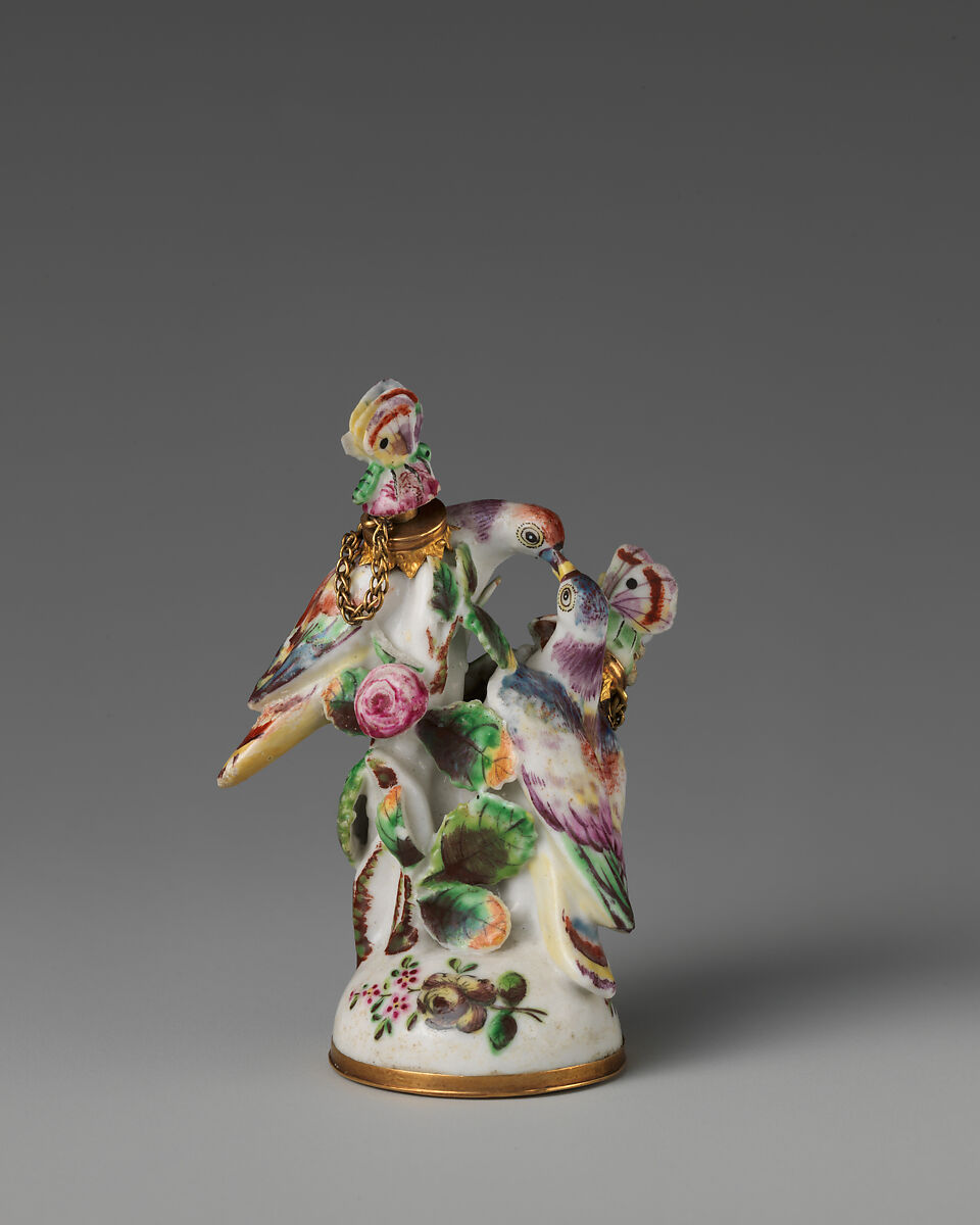 Two doves in a group, Saint James's Factory (British, ca. 1748/49–1760), Soft-paste porcelain, British, London