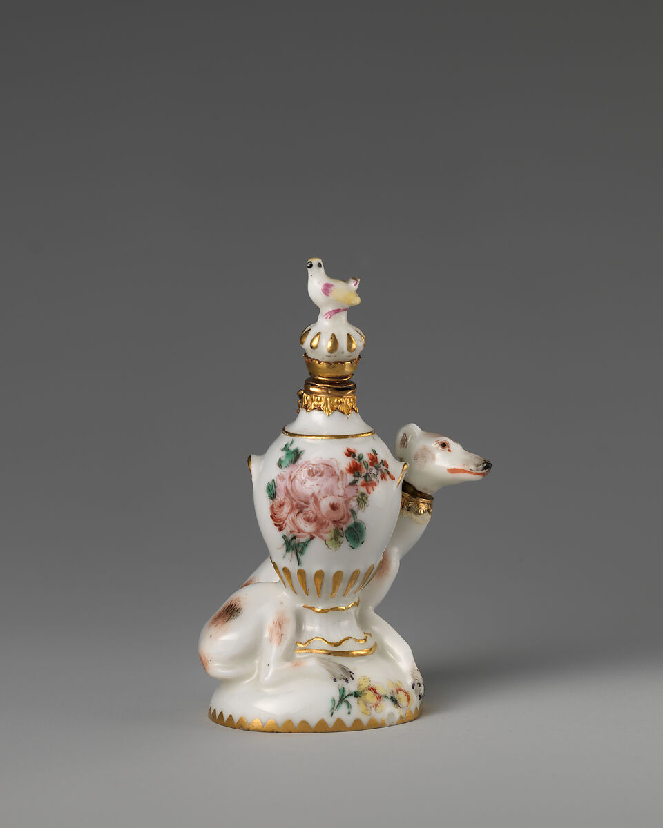 Greyhound, Chelsea Porcelain Manufactory (British, 1745–1784, Red Anchor Period, ca. 1753–58), Soft-paste porcelain, British, Chelsea 