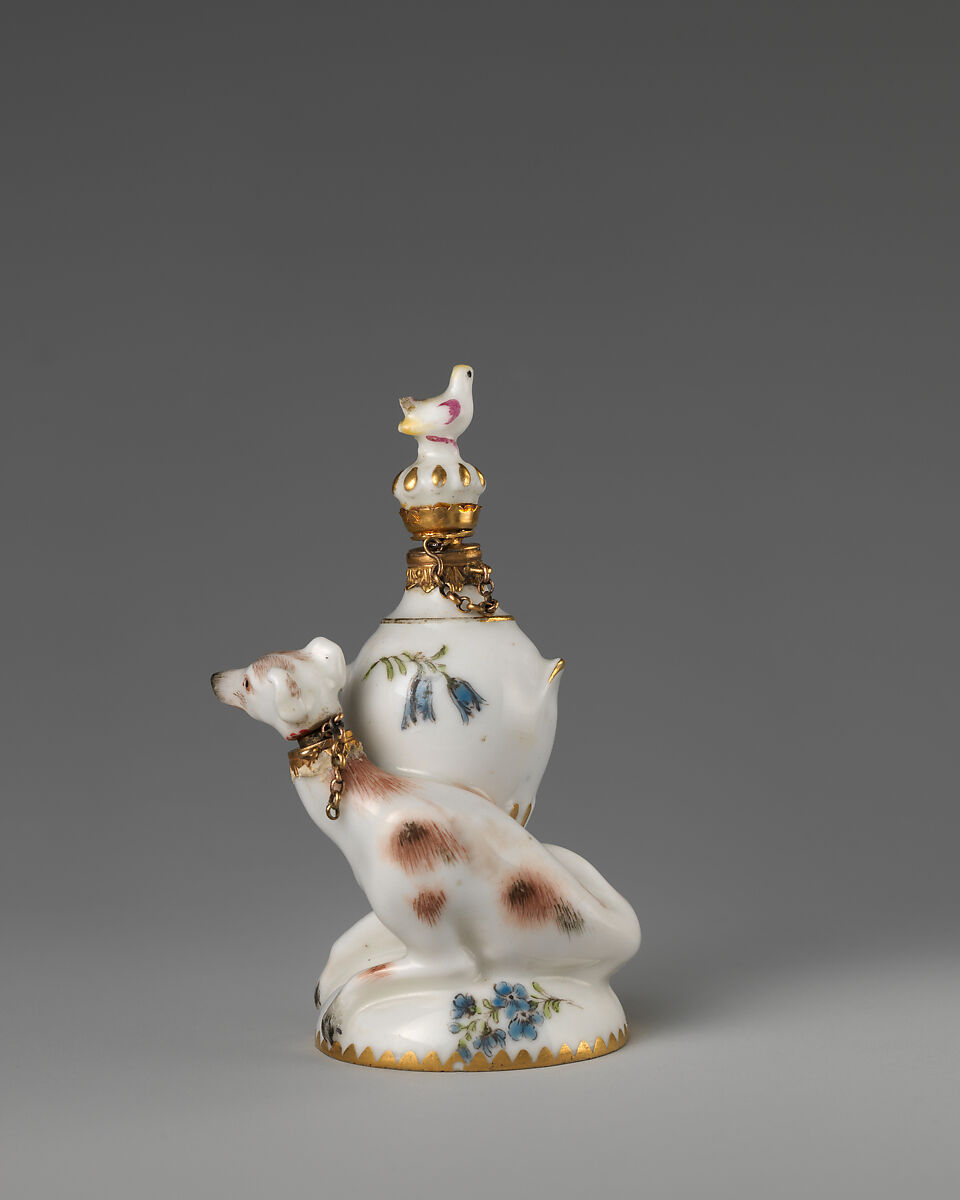 Greyhound, Chelsea Porcelain Manufactory (British, 1745–1784, Red Anchor Period, ca. 1753–58), Soft-paste porcelain, British, Chelsea