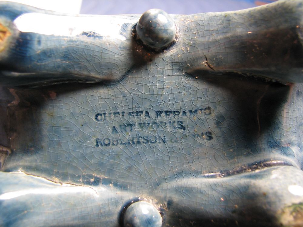 Pilgrim flask, Chelsea Keramic Art Works (1872–1889), Earthenware, American