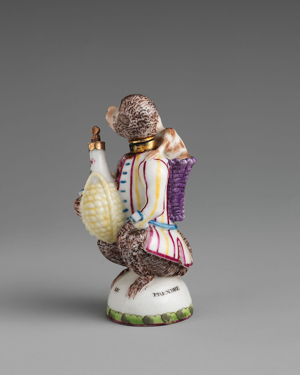 Monkey with young, Saint James's Factory (British, ca. 1748/49–1760), Soft-paste porcelain, British, London