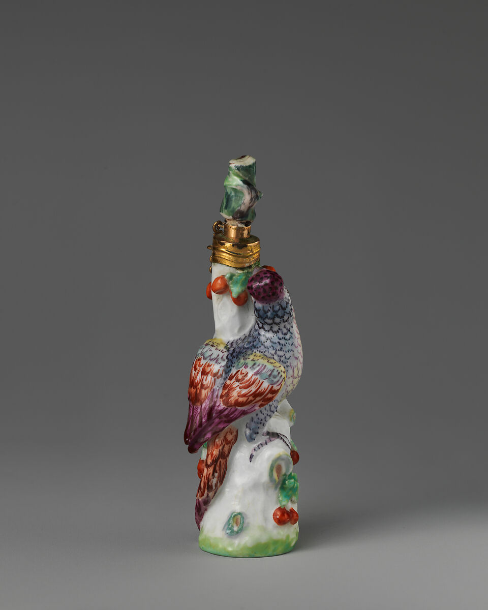 Parrot, Chelsea Porcelain Manufactory (British, 1745–1784, Gold Anchor Period, 1759–69), Soft-paste porcelain, British, Chelsea 