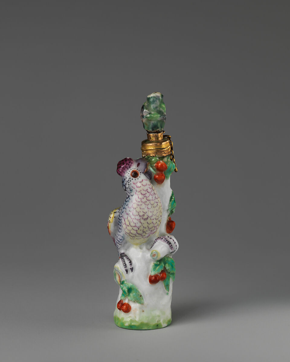 Parrot, Chelsea Porcelain Manufactory (British, 1745–1784, Gold Anchor Period, 1759–69), Soft-paste porcelain, British, Chelsea