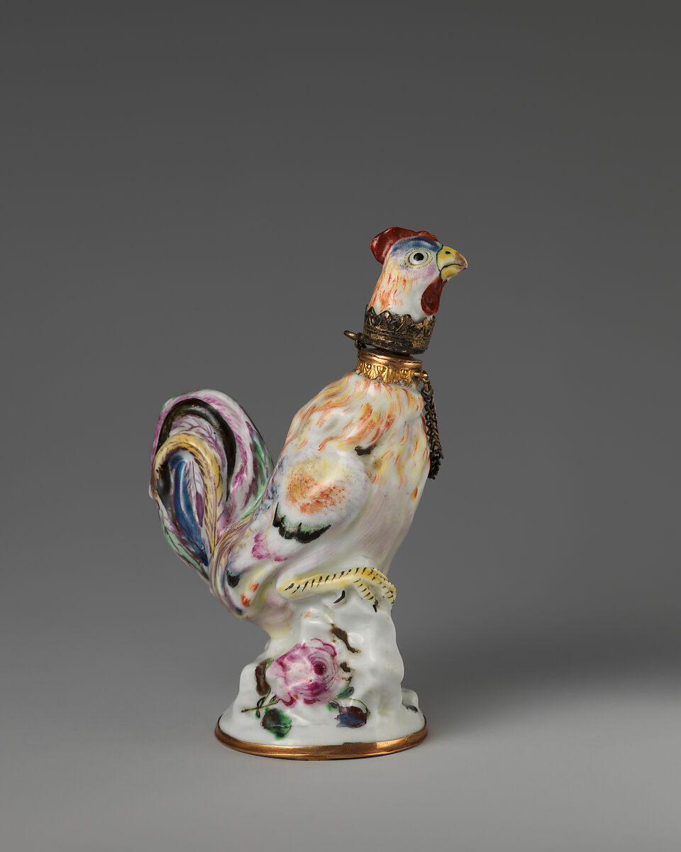 Rooster, Saint James&#39;s Factory (British, ca. 1748/49–1760), Soft-paste porcelain, British, London 
