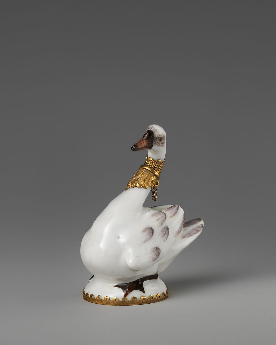 Swan, Chelsea Porcelain Manufactory (British, 1745–1784, Red Anchor Period, ca. 1753–58), Soft-paste porcelain, British, Chelsea