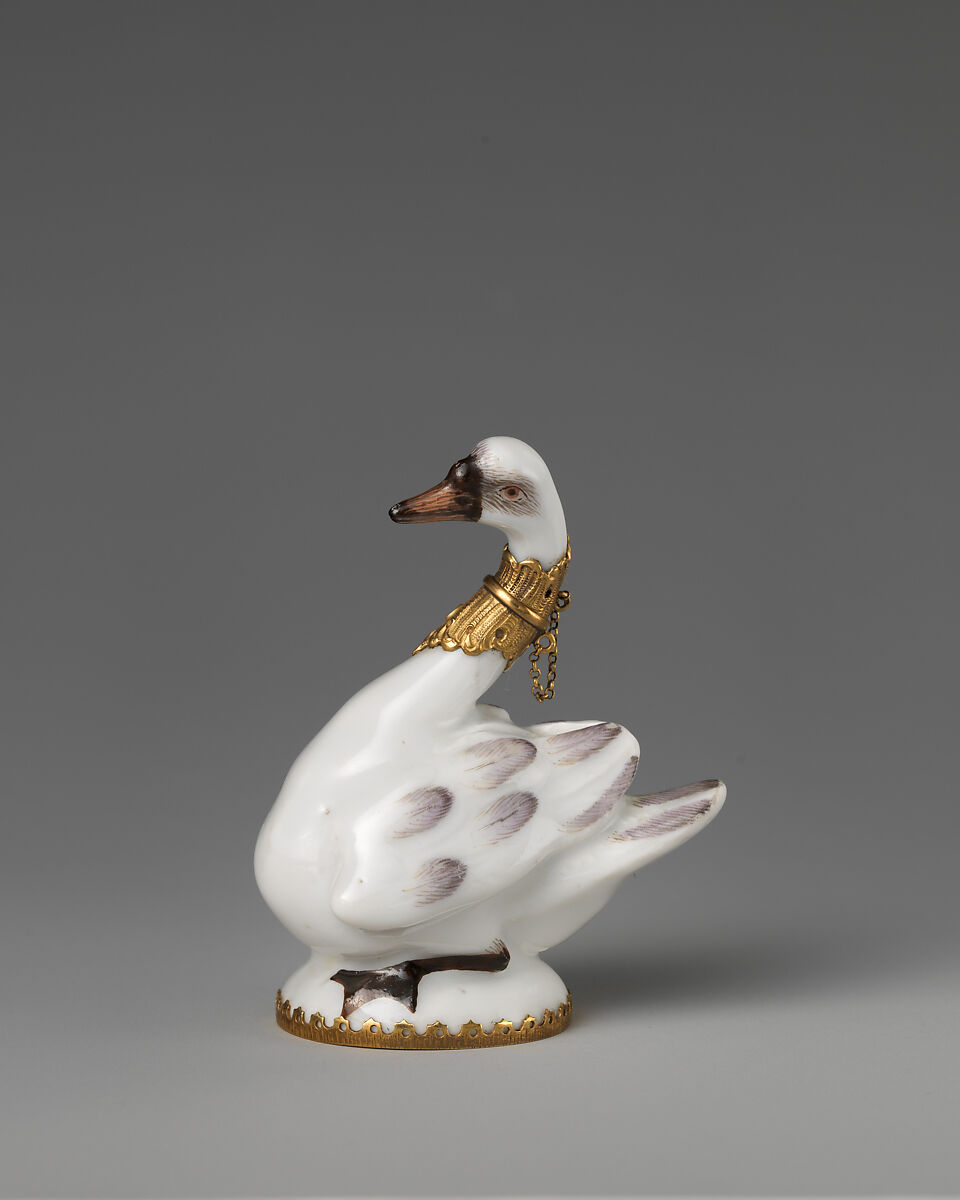 Swan, Chelsea Porcelain Manufactory (British, 1745–1784, Red Anchor Period, ca. 1753–58), Soft-paste porcelain, British, Chelsea 