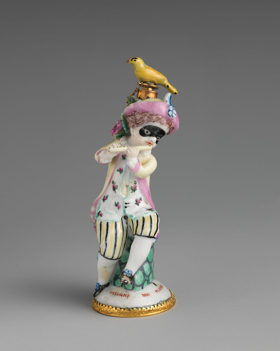 Boy flautist, Saint James&#39;s Factory (British, ca. 1748/49–1760), Soft-paste porcelain, British, London 