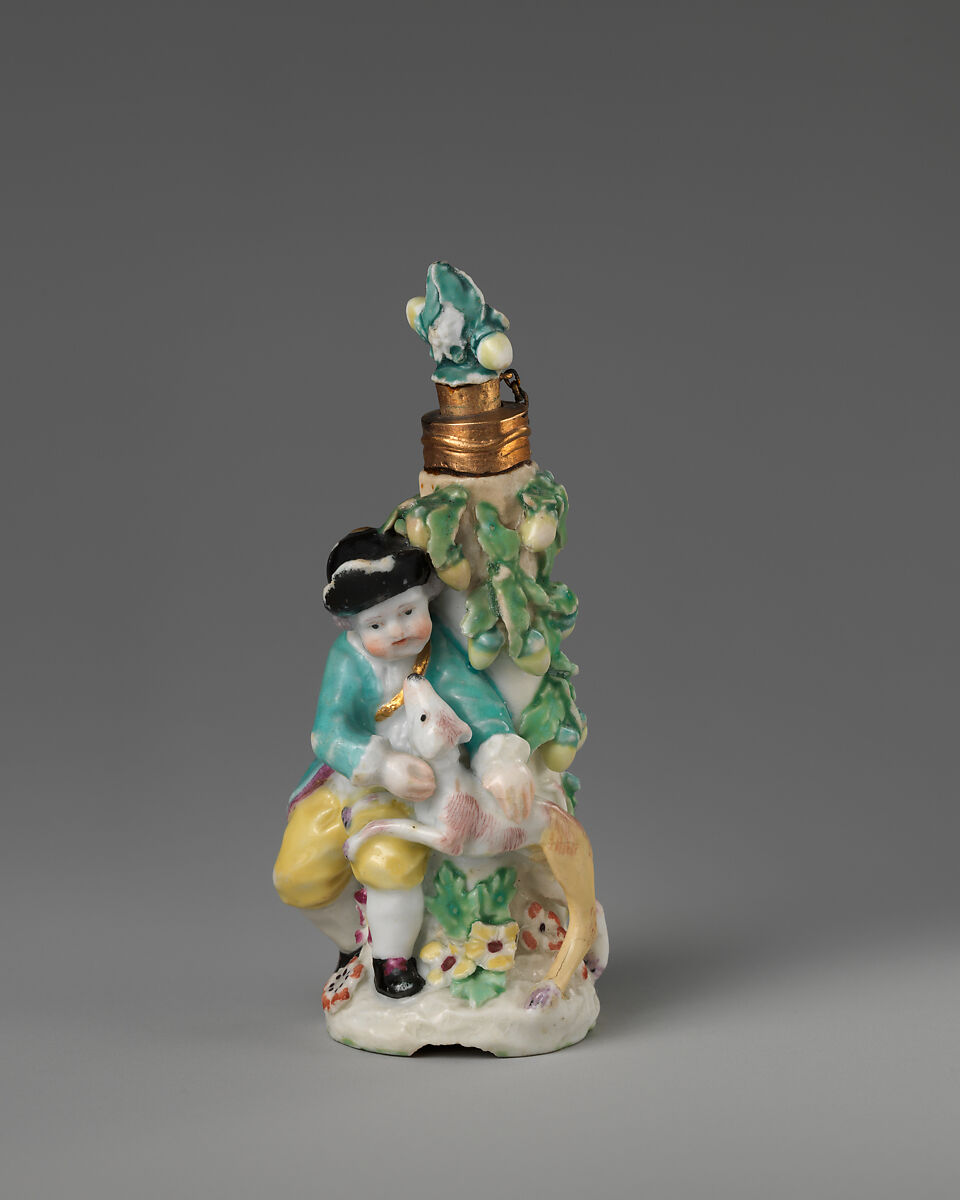 Boy hunter, Chelsea Porcelain Manufactory (British, 1745–1784, Gold Anchor Period, 1759–69), Soft-paste porcelain, British, Chelsea 