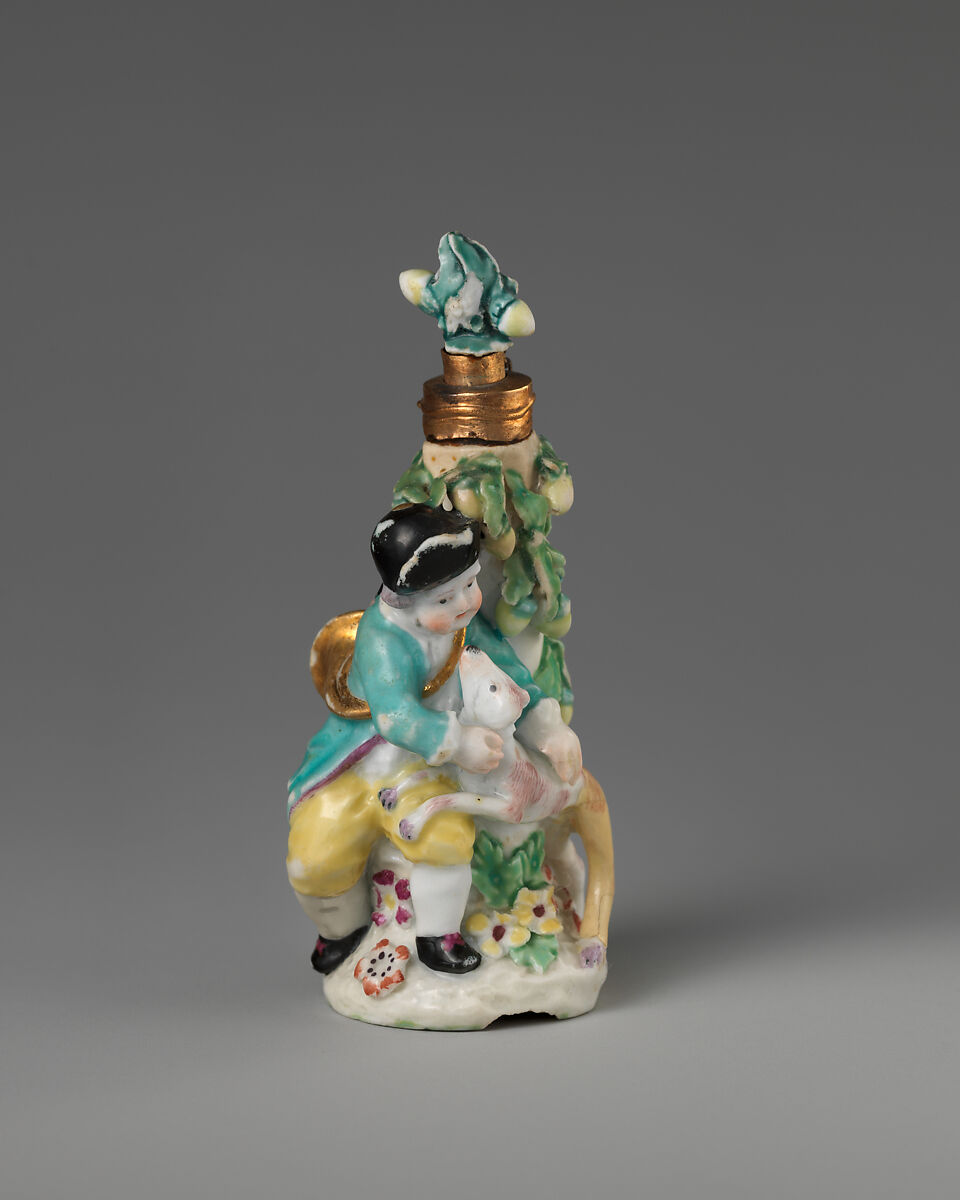 Boy hunter, Chelsea Porcelain Manufactory (British, 1745–1784, Gold Anchor Period, 1759–69), Soft-paste porcelain, British, Chelsea