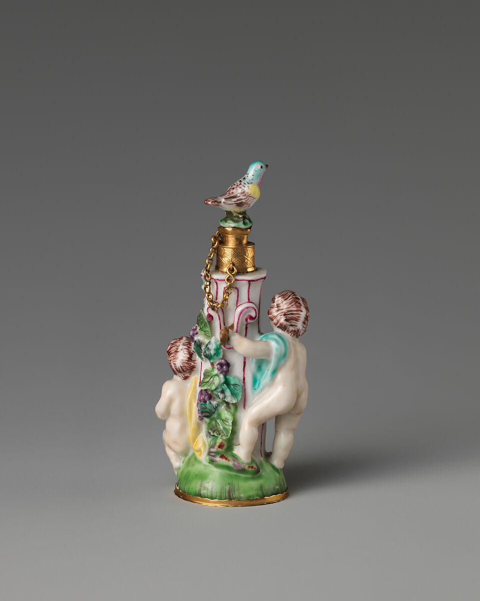 Boys at a fountain, Saint James's Factory (British, ca. 1748/49–1760), Soft-paste porcelain, British, London