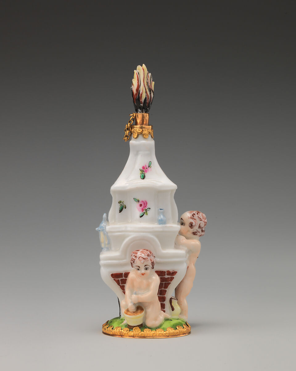 Boys at a distilling furnace, Saint James's Factory (British, ca. 1748/49–1760), Soft-paste porcelain, British, London