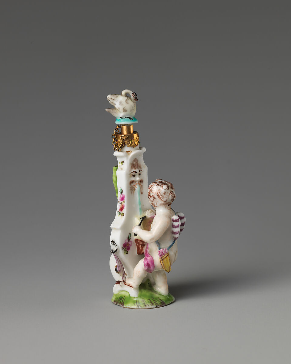 Cupid at the grindstone, Saint James&#39;s Factory (British, ca. 1748/49–1760), Soft-paste porcelain, British, London 