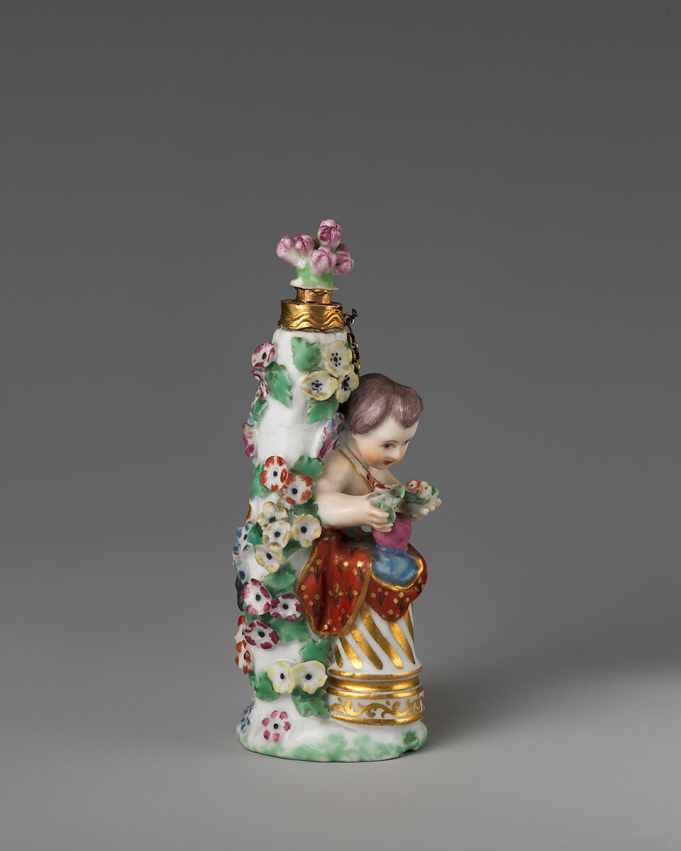 Cupid at the Altar of Love, Chelsea Porcelain Manufactory (British, 1745–1784, Gold Anchor Period, 1759–69), Soft-paste porcelain, British, Chelsea